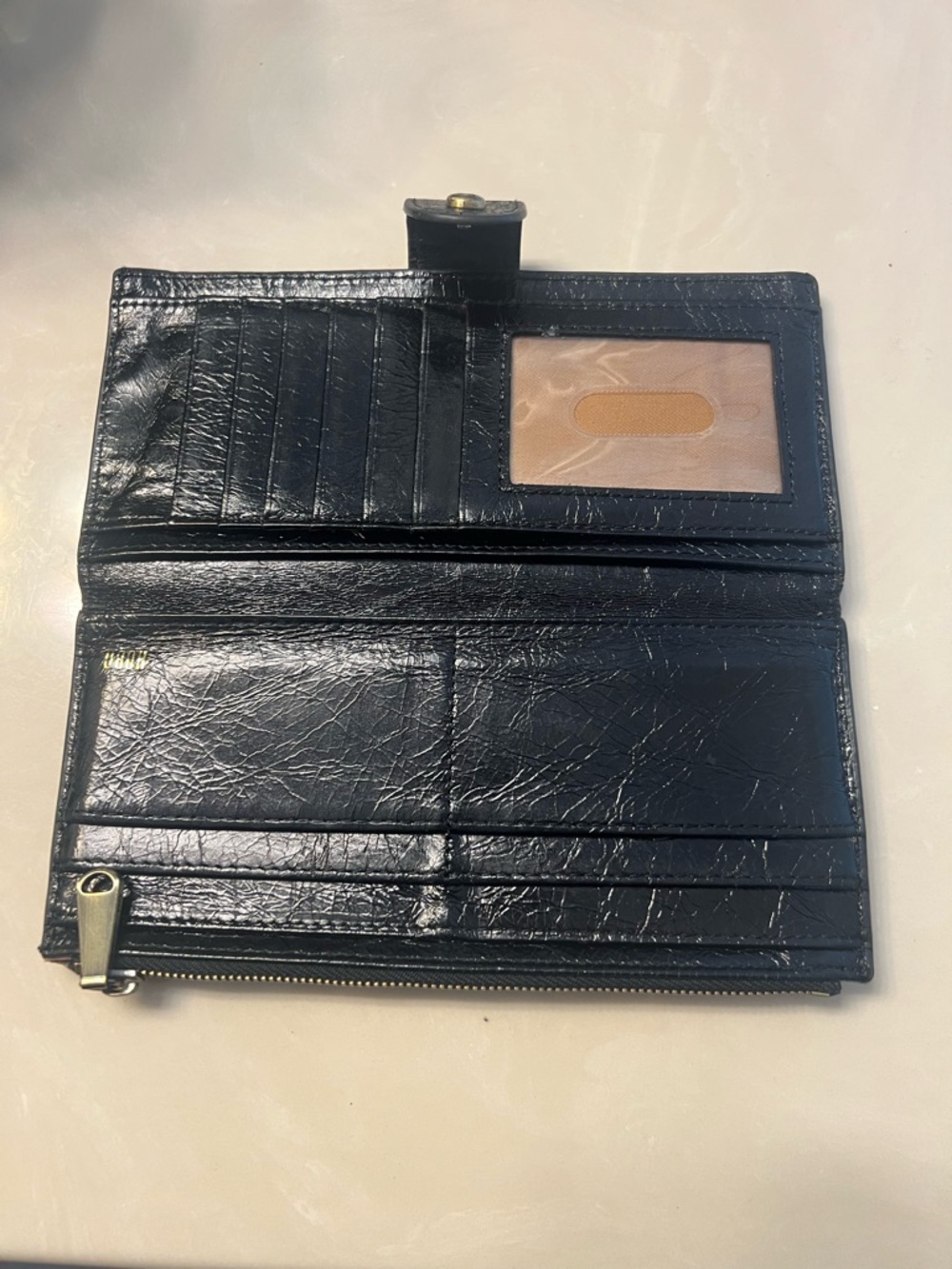 HOBO Dunn Continental black wallet, retails at $118 - Picture 5 of 16